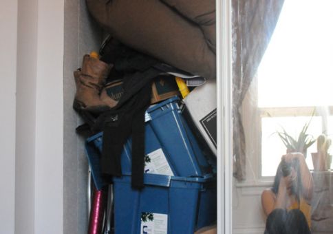 Messy closet (left side)