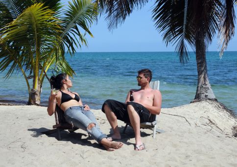 34) Lounge on a tropical beach