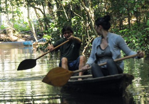 104) Paddle a traditional canoe